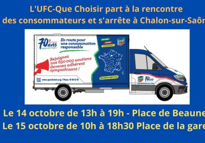 En route pour  une consommation responsable – Un van pour rencontrer les habitants de Chalon-sur-Saône