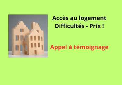 Difficultés d&rsquo;accès à un logement décent – Faites-nous part de votre expérience